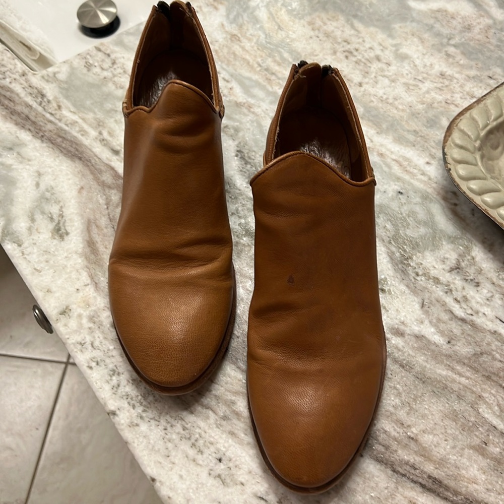 Frye Women's Brown Leather Ankle Booties